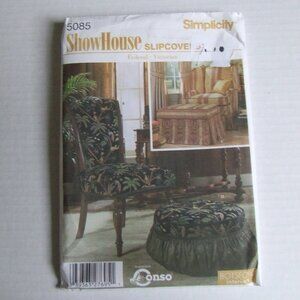 Simplicity ShowHouse chair cover sewing pattern uncut home linens furniture